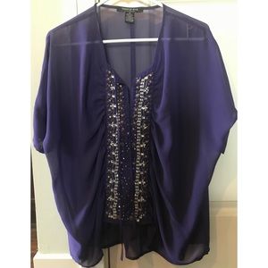 Sheer Beaded Top